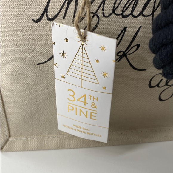 Canvas Wine Tote with Fun Quote - Picture 3 of 3